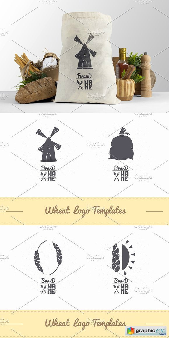4 Wheat Flour Logos