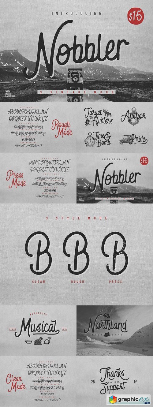 Nobbler Typeface