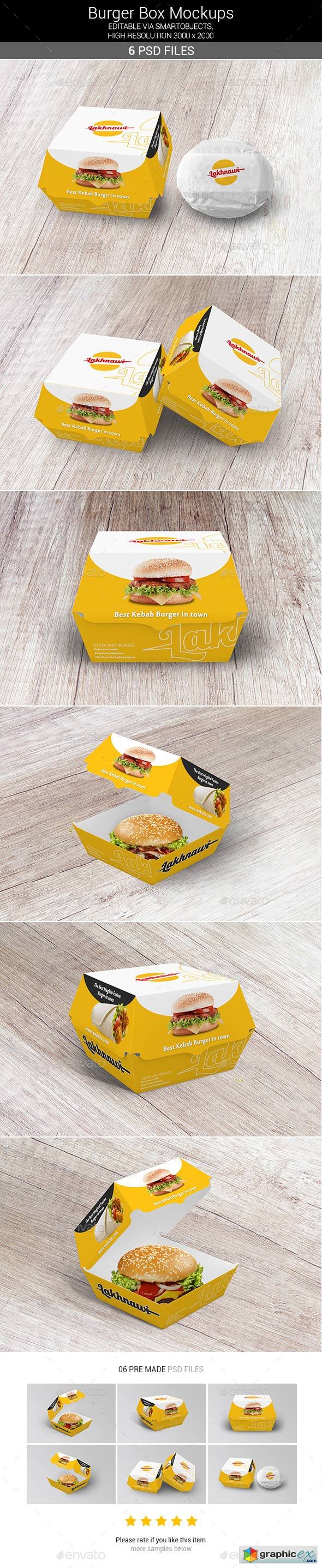 Download Burger Box Mockups » Free Download Vector Stock Image ...
