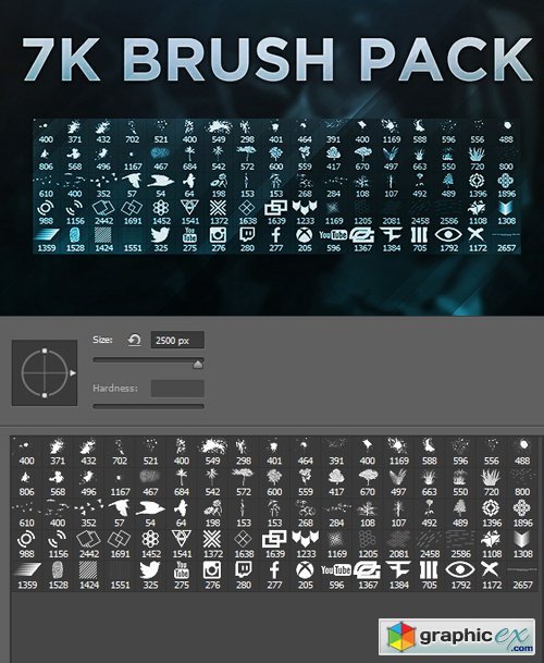 7k Photoshop Brush Pack