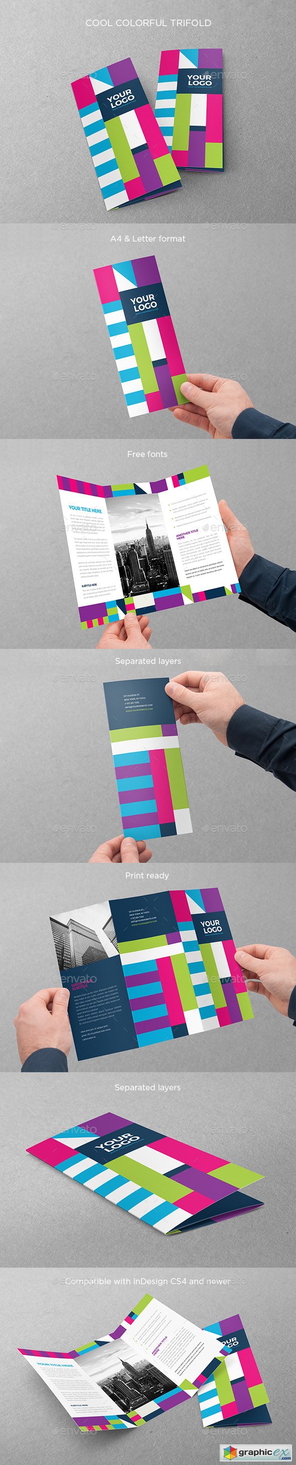 Cool Colorful Trifold