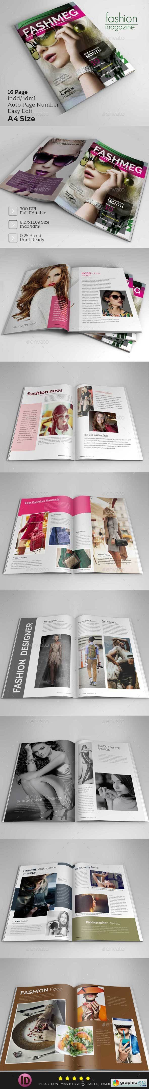 Fashion Magazine Design Template