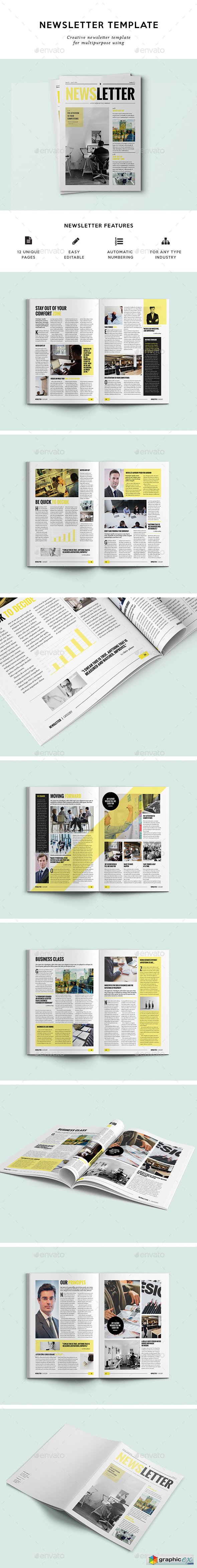12 Pages Corporate Newsletter