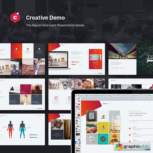 Creative Powerpoint Theme Event Report Theme Series