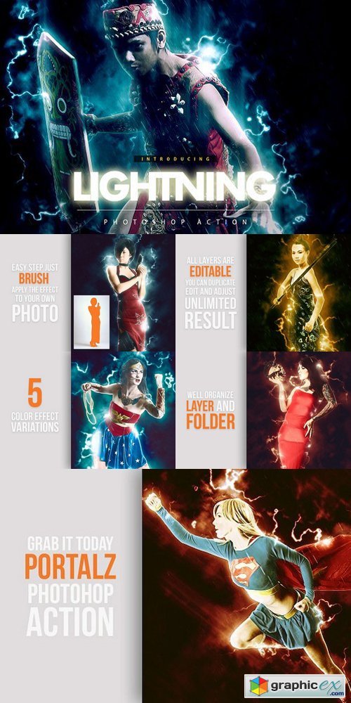 Lightning Photoshop action