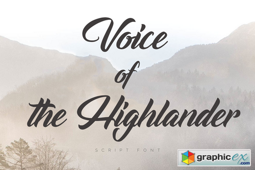 Voice of the Highlander Font