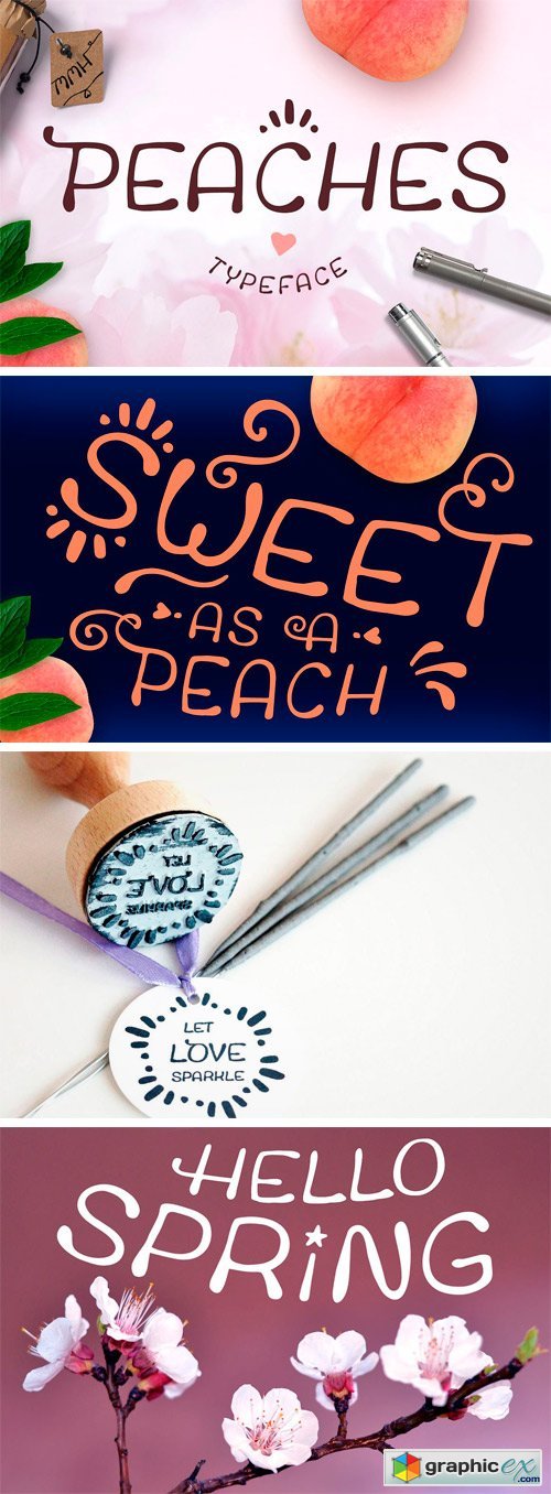 Peaches * Wedding Font