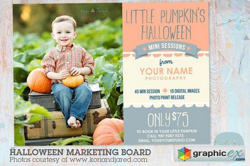 ID001 Halloween Day Marketing Board