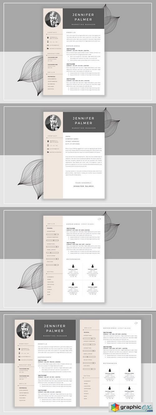 Resume Template & Cover Letter 358585