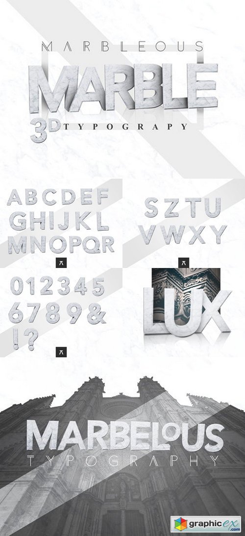 MARBLE 3D Typography