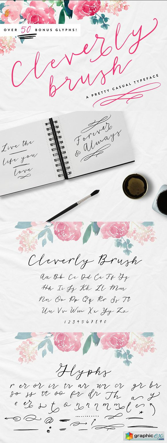 Cleverly Brush font
