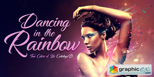 Dancing in the Rainbow Font