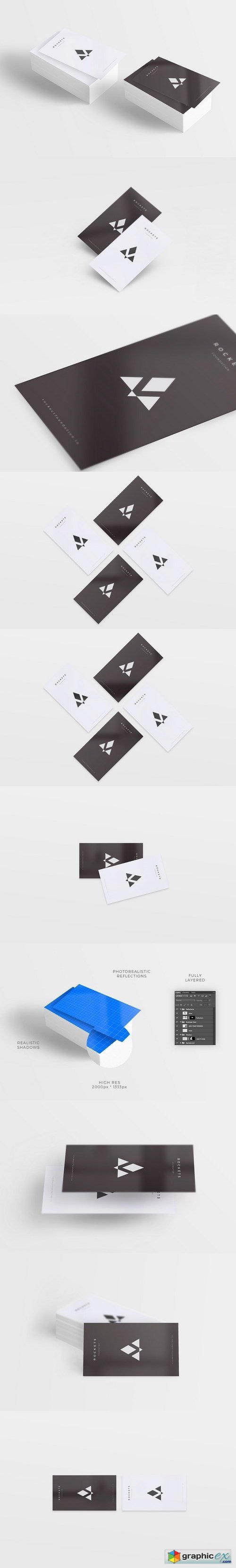 Clean Business Card Mockups Part 2