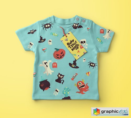 Download Baby T-shirt Psd Mockup » Free Download Vector Stock Image Photoshop Icon