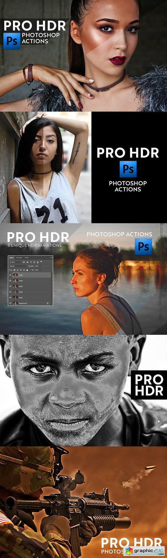 Pro HDR Actions for Photoshop