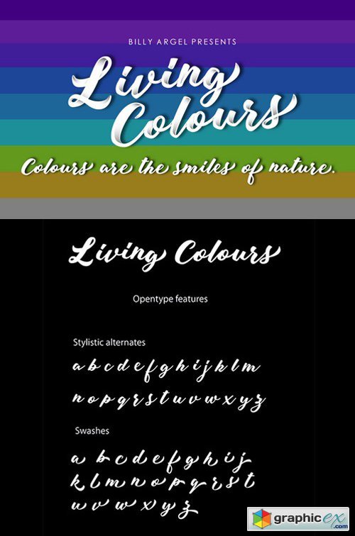 Living Colours Script Font