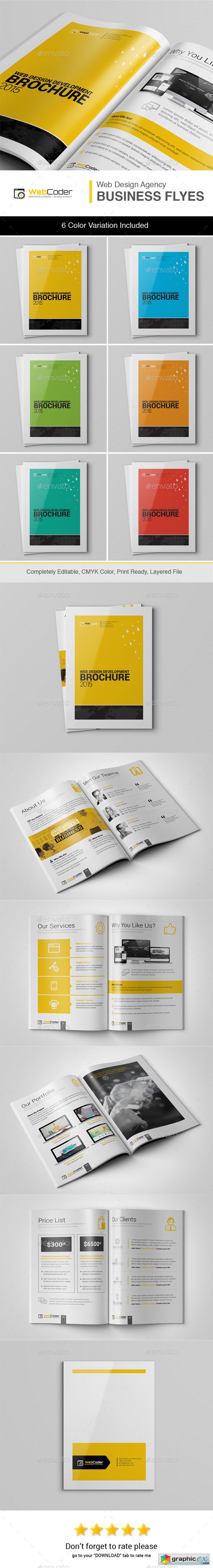 Web Design & Development Agency Bi-Fold Brochure