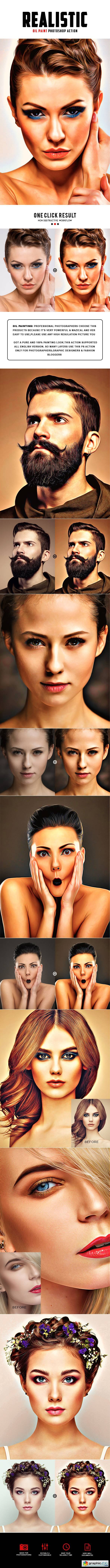 Realistic Oil Painting Photoshop Action 19995363