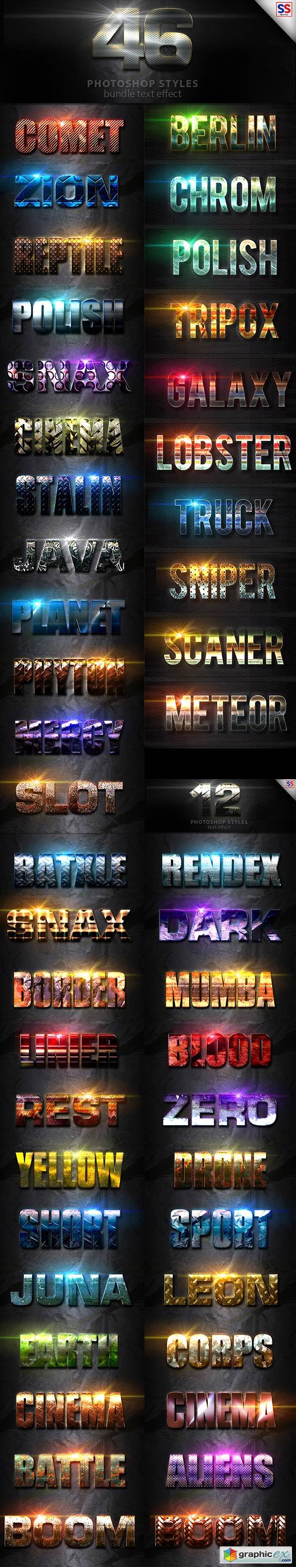 46 Text Effect Bundle Vol 1