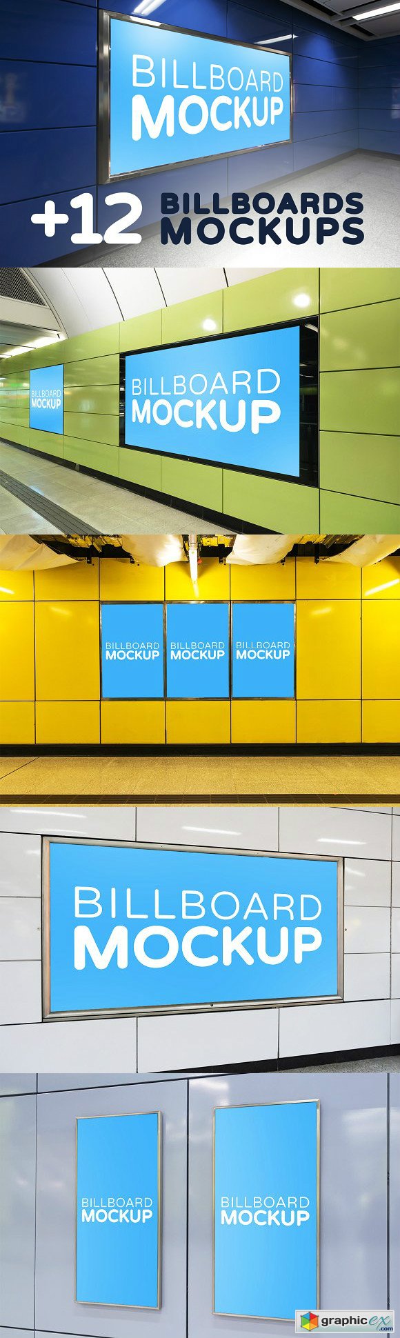 Subway Billboards Mockups Vol 2