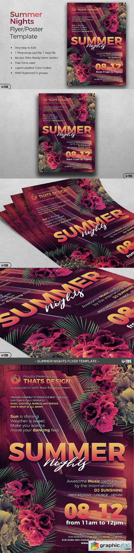 Summer Nights Flyer Template 1469520
