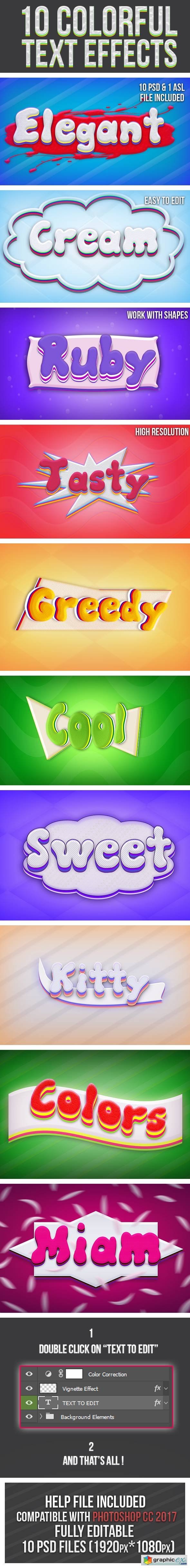 Colorful Text Effects 19958311