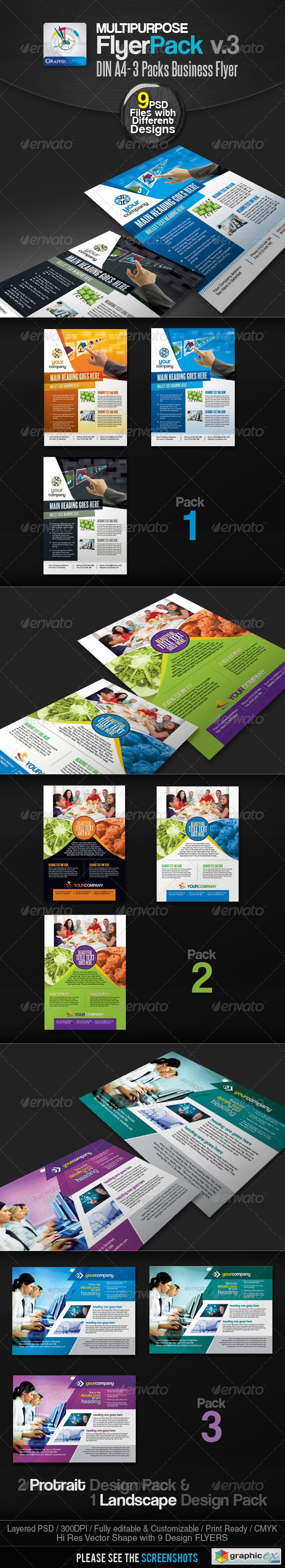 Multipurpose Business Flyer Pack v.3