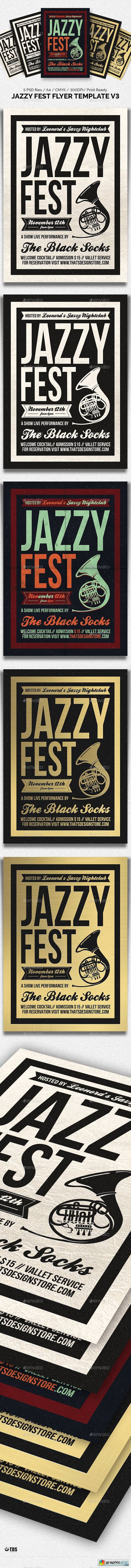 Jazzy Fest Flyer Template V3