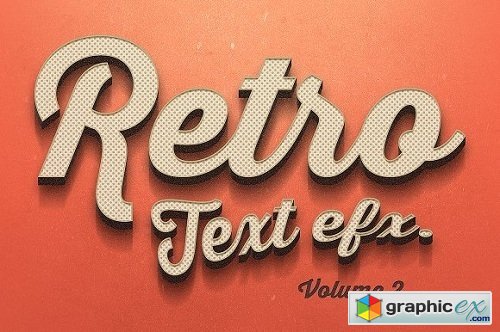 Vintage Text Photoshop Effects V2