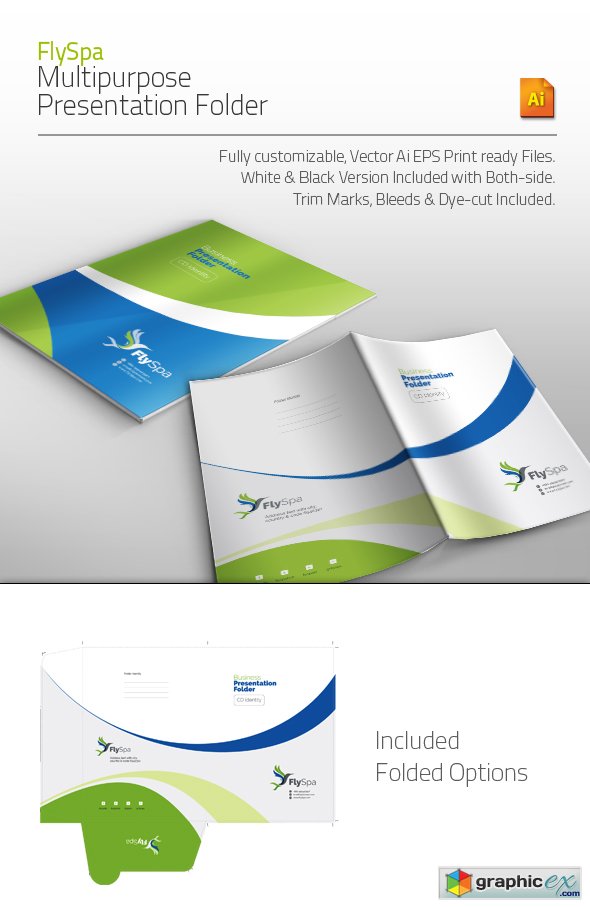 FlySpa Multipurpose Presentation Folder