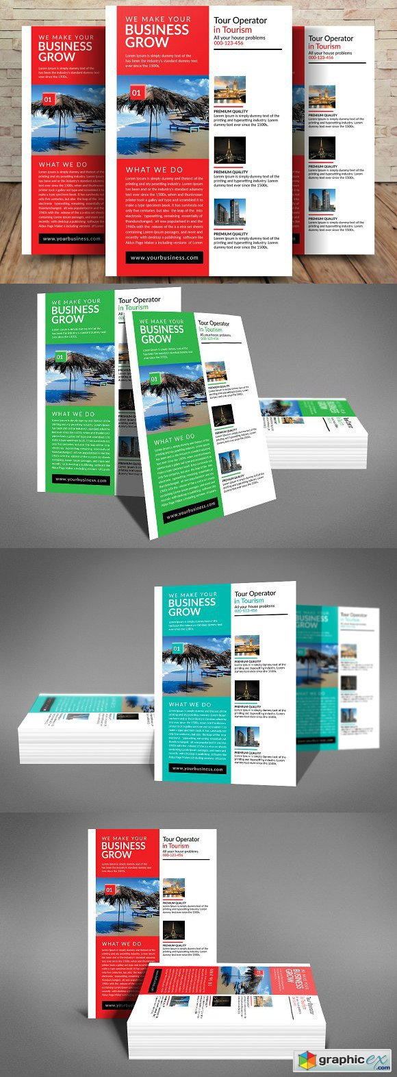 Corporate Business Flyer Template 1543352