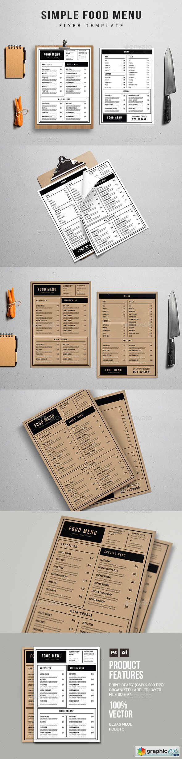 Simple Restaurant menu 19938397