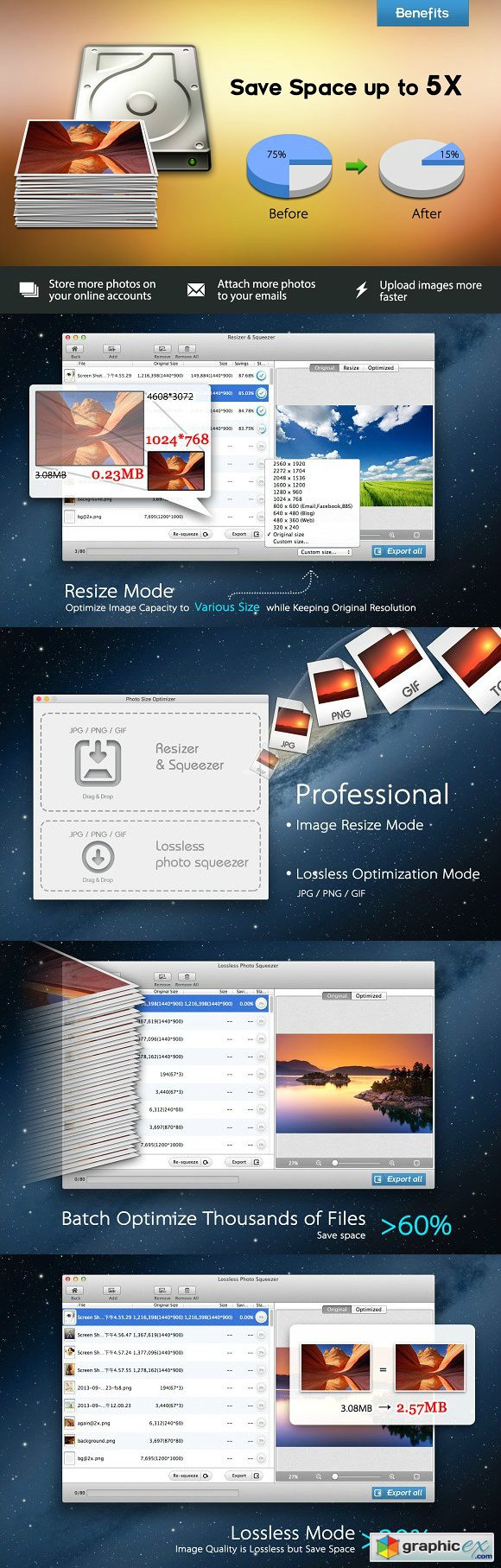 Photo Size Optimizer for Mac