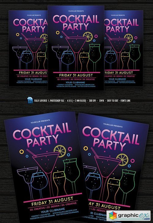 Cocktail Party Flyer 1472212
