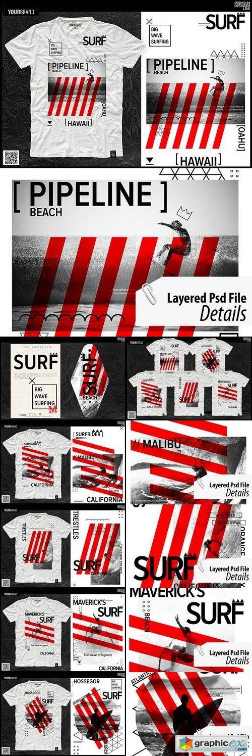 Surf Themed T-Shirts