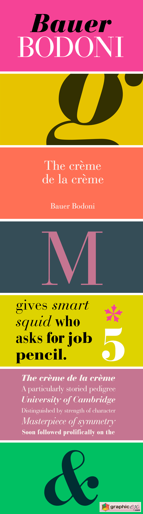 Bauer Bodoni Font Family