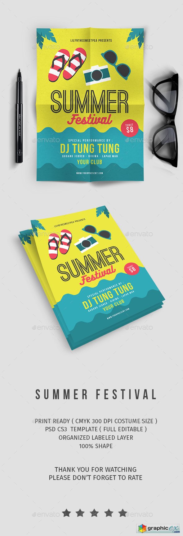 Summer Party Flyer vol. 8