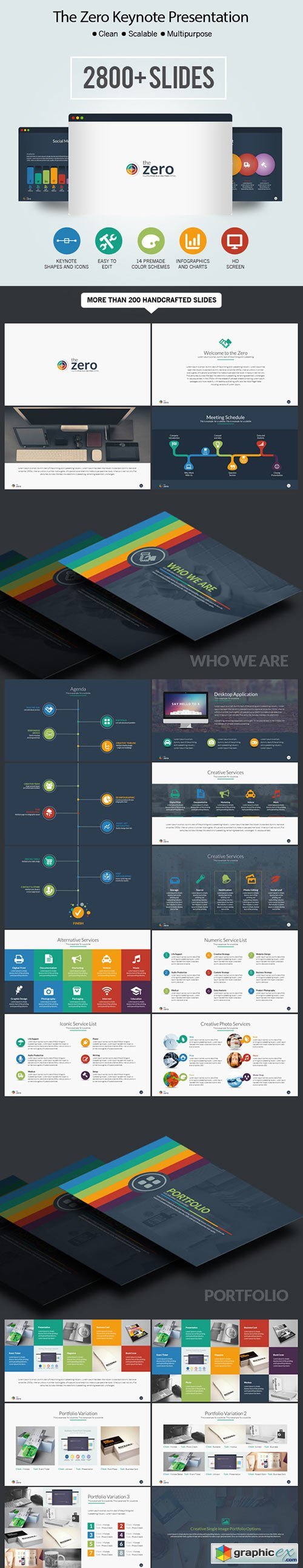 The Zero Business Infographic Keynote Presentation