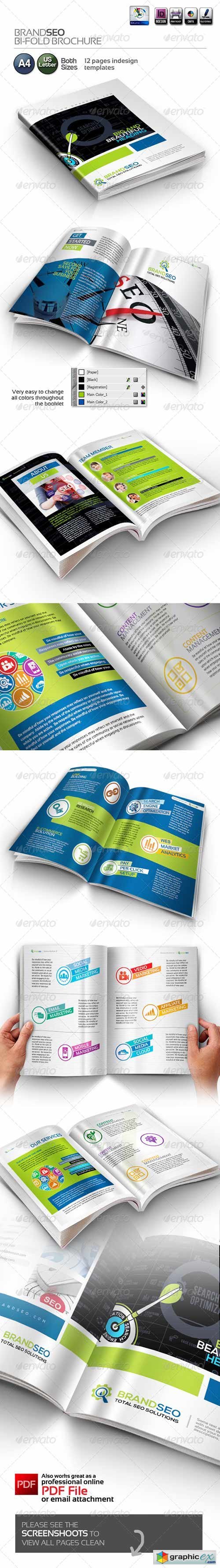 BrandSEO Bi-fold Creative Brochure