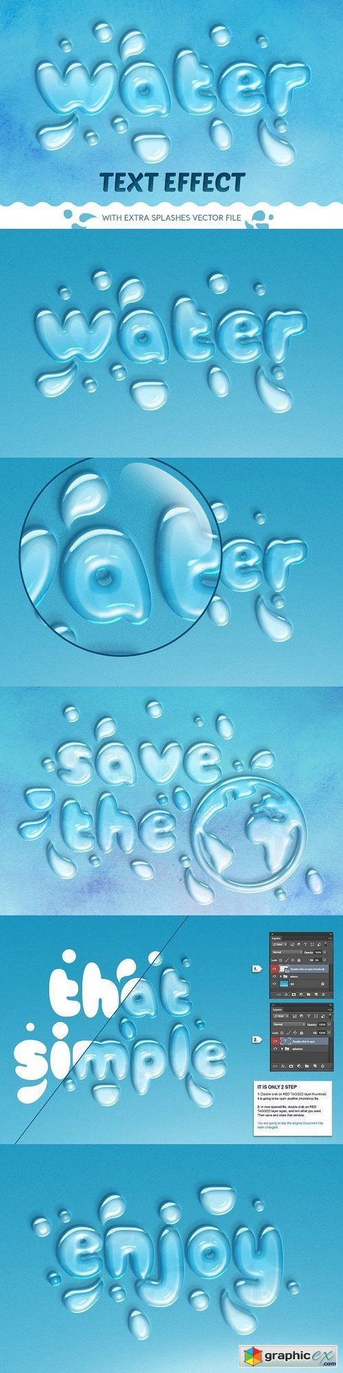 WATER TEXT EFFECT