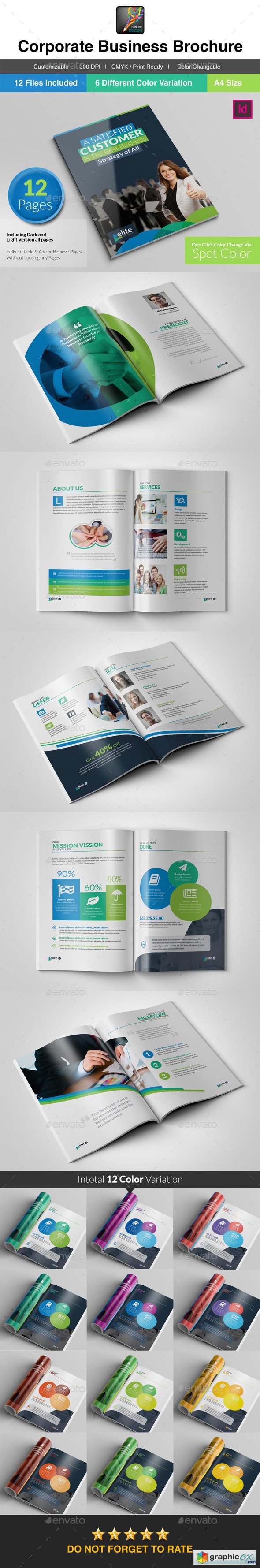 Elite | Bi-Fold Cleane Business Brochure