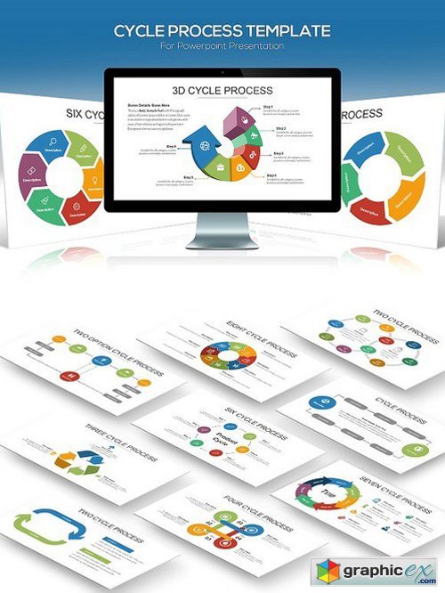 Cycle Process Powerpoint Template