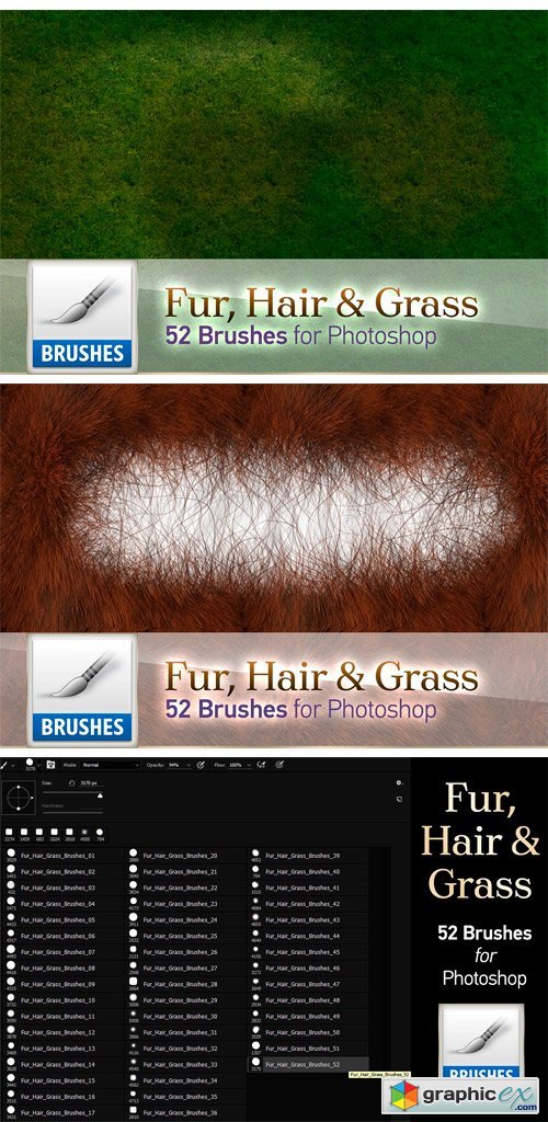 Fur, Hair and Grass Brushes