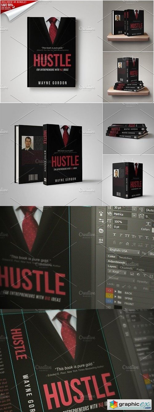 Customizable Book Cover Template 02