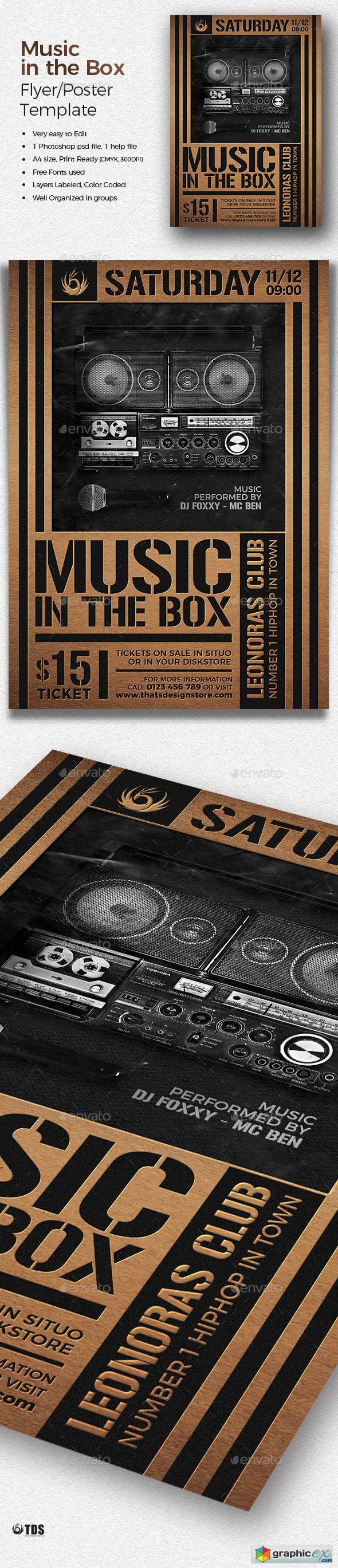 Music in the Box Flyer Template