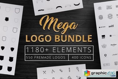 1180+ Mega Logo Bundle Creator Kit