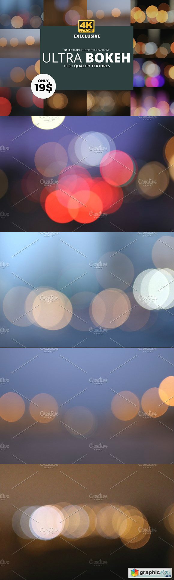 50 Ultra 4K Bokeh Textures Pack One