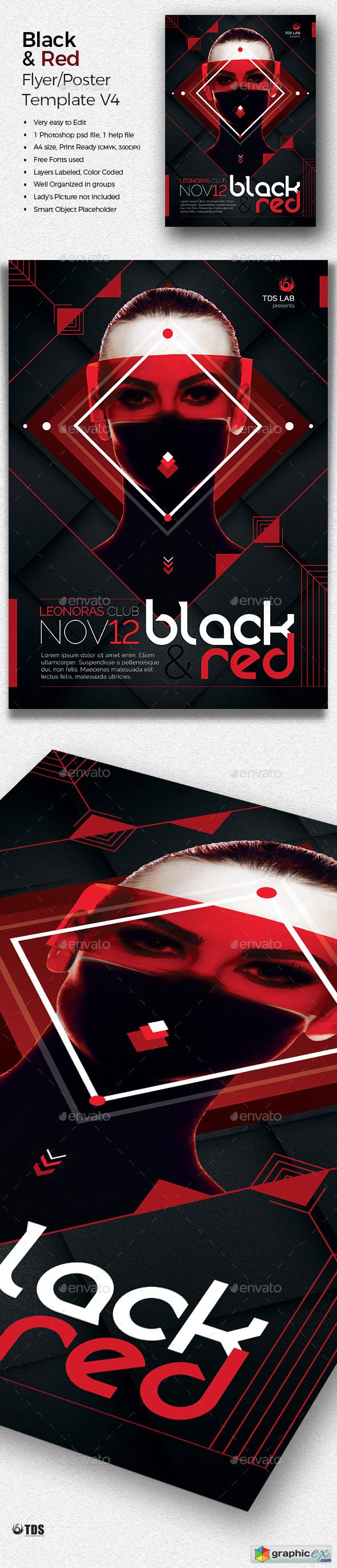 Black and Red Flyer Template V4 20136363