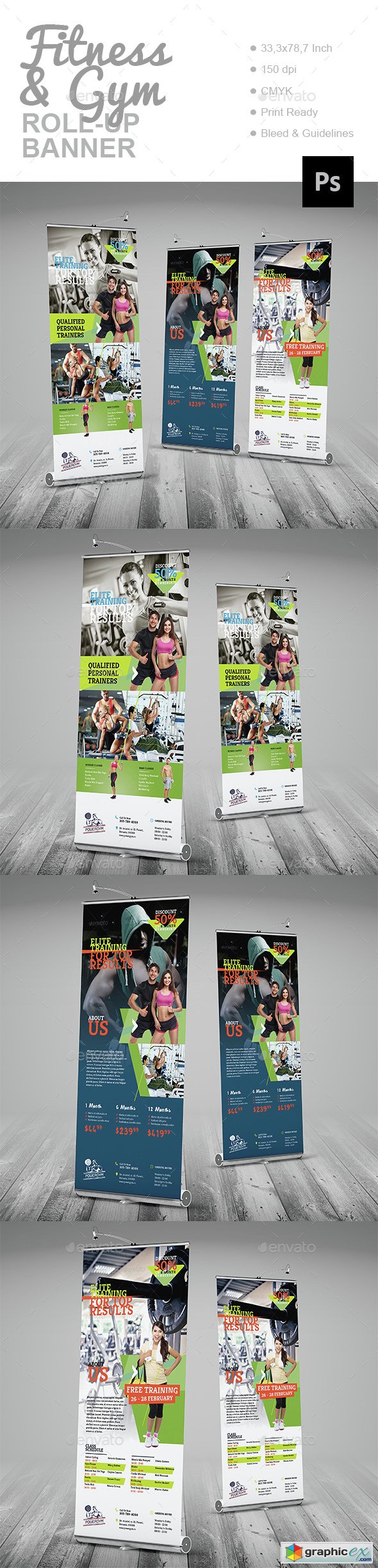 Fitness & Gym Roll-Up Banner