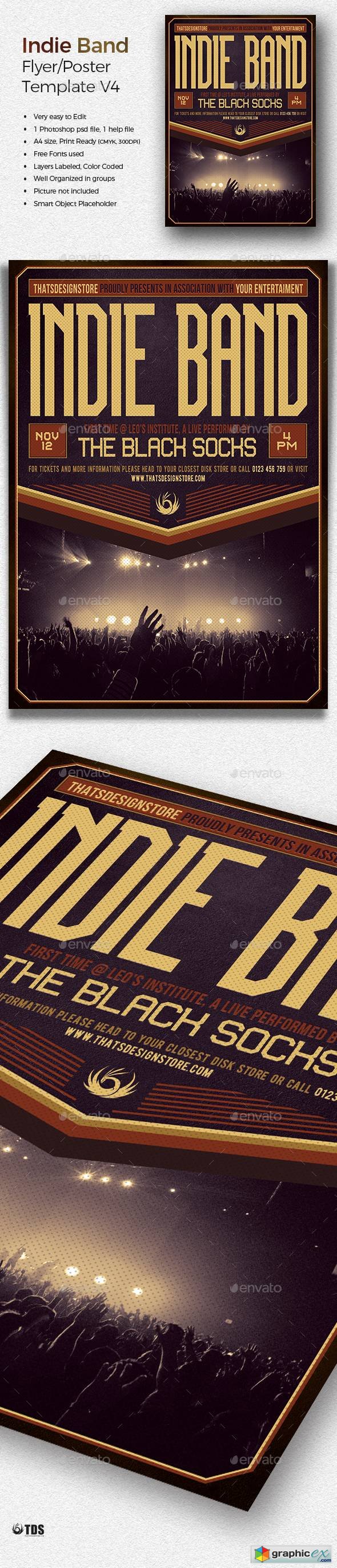 Indie Band Flyer Template V4